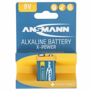 Ansmann X-Power 9V 6LR61 hagyományos elem 1db/csomag alkáli kép