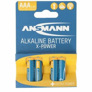 Ansmann X-Power LR3 AAA mikro 4db/csomag hagyományos elem alkáli kép