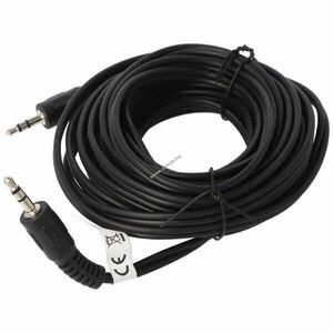 Audio-video kábel 5m 3, 5mm sztereó lapos jack-jack kép