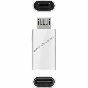 Adapter USB 2.0 Micro-B USB-C fehér 480Mb/s kép