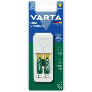 Varta mini töltő AA Mignon ceruza / AAA Micro 2db/csomag AAA 800mAh akku NiMH kép