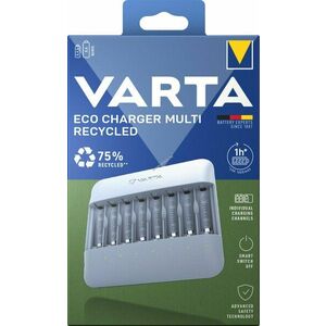 Varta Eco Charger Multi Recycled NiMH akku töltő AA/AAA USB-C kábellel, akkuk nélkül kép