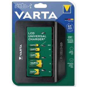 Varta NiMH univerzális akkutöltő AA/AAA/C/D/9V LCD akkuk nélkül kép