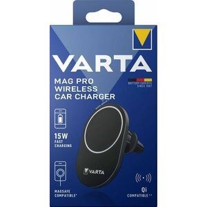 Varta Fast Wireless autós vezeték nélküli töltő Qi 15W USB-C-C 1m fekete tablet kép