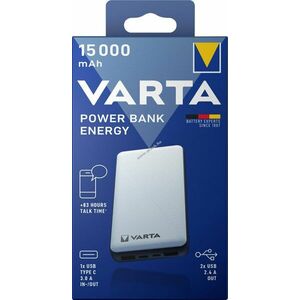 Varta Akku Powerbank 5V 15000mAh Energy fehér 2xUSB-A USB-C Micro-USB Li-Polymer kép