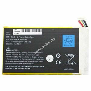 Helyettesítő akku Amazon KC5 Kindle Fire HD 3rd Kindle HDX 7.0 Kindle Fire HD 7 58-000055 tablet kép