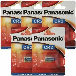 Panasonic CR2 5db/csomag fényképezőgép elem Lithium kép