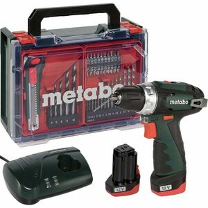 Metabo PowerMaxx BS Basic készlet akku fúró-csavarozó 12V 2x2000mAh töltővel Li-Ion kép