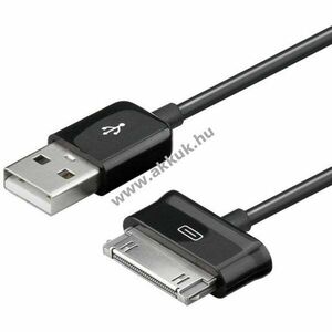 USB adat- és töltőkábel Samsung Galaxy Tab 7/10.1 tablet 1, 0m fekete kép