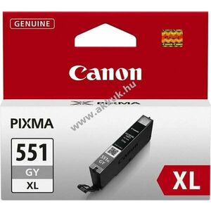 Eredeti Canon CLI-551GY XL tintapatron 11ml szürke nyomtató kép