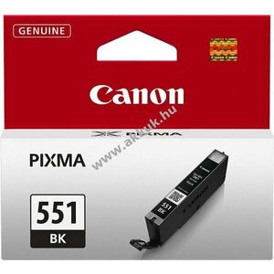 Eredeti Canon CLI-551BK tintapatron 7ml fekete nyomtató kép