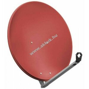 80cm alumínium offset parabolaantenna téglavörös 73x80cm LNB23/40mm 30-60mm 37-38, 8dB kép
