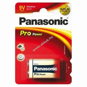 Panasonic PowerMax3 9V 6LR61 6LF22 GP1604A 522 1db/csomag hagyományos elem kép