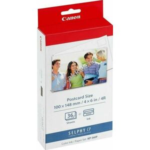 Eredeti Canon KP-36IP color tintapatron nyomtató 36db fotópapír 10x14, 8cm kép