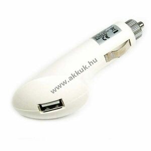 12V autós USB töltő 2, 1A gyors töltés kép