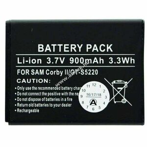 Helyettesítő akku Samsung EB424255VA EB424255VABSTD 3, 7V 900mAh 1db/csomag Li-Ion mobiltelefon kép