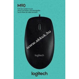 Logitech M90 USB optikai egér 1000dpi 3 gomb fekete kép