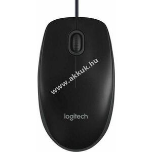 Logitech B100 optikai USB egér 800dpi 3 gombos fekete kép