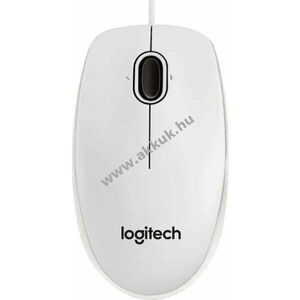 Logitech B100 optikai USB egér 800dpi 3 gomb fehér kép