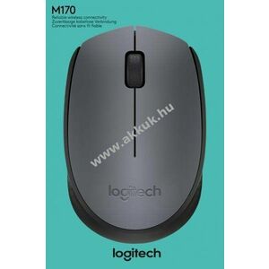 Logitech M170 vezeték nélküli optikai egér 1000dpi 3 gomb szürke kép