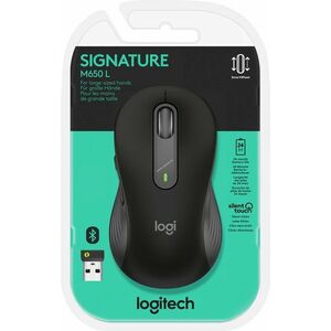 Logitech M650 Signature L vezeték nélküli egér Bolt Bluetooth grafit 400-4000dpi 5 gomb jobbkezes kép