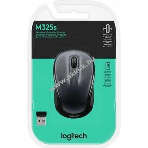 Logitech M325s vezeték nélküli optikai egér 1000dpi 3 gomb sötétszürke kép