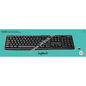 Logitech K270 vezeték nélküli billentyűzet Unifying fekete (DE) Retail kép