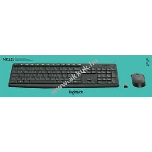 Logitech MK235 vezeték nélküli billentyűzet és egér szett antracit DE 1000dpi kép