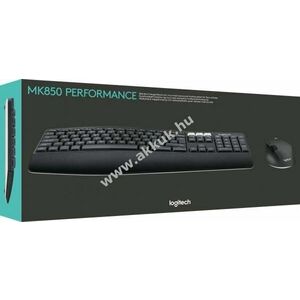 Logitech MK850 vezeték nélküli billentyűzet és egér szett DE Unifying optikai 1000dpi fekete kép