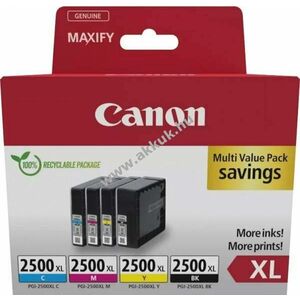 Eredeti Canon nyomtató tintapatron multipack PGI-2500XL BK/C/M/Y kép