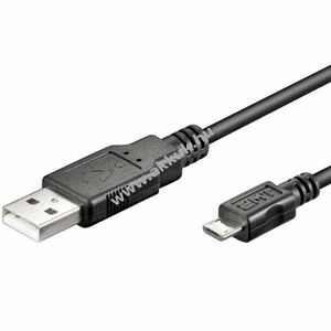 USB 2.0 Hi-Speed kábel A csatlakozó micro B csatlakozó 1, 8m fekete kép