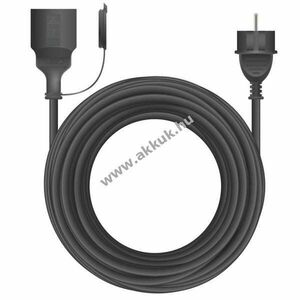 Arcas 10m Schuko hosszabbítókábel 16A 230V H05VV-F3G fekete kép