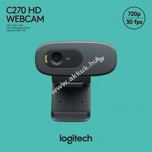 Logitech webkamera C270 HD 720p 1280x720 30FPS USB fekete kép
