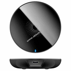 Qi indukciós vezeték nélküli töltő okostelefonhoz, tablethez 1A 5W micro-USB fekete kép