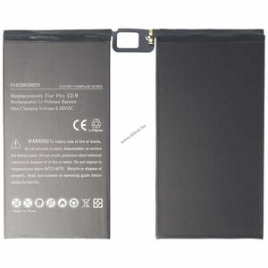 Helyettesítő akku Apple iPad Pro 12.9 A1577 A1584 A1652 3, 77V 10307mAh Li-Polymer kép