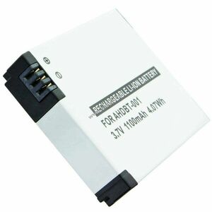 Helyettesítő akku GoPro Hero 2 3, 7V 1050-1100mAh ABPAK-001/AHDBT-001/AHDBT-002 videokamera Li-Ion kép