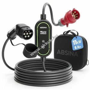 Absina Mobile Wallbox 150162 11kW Typ2 és CCS2 400V CEE 6-16A 6, 4m kábel kép