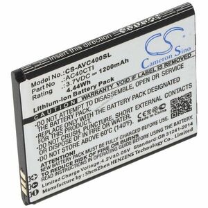 Helyettesítő akku Archos 40C Titanium AC40CTI mobiltelefon 3, 7V 1200mAh Li-ion kép