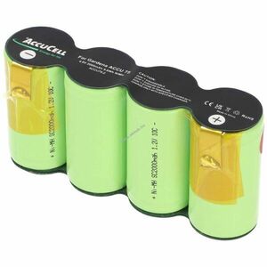 Helyettesítő akku Gardena ACCU75 ACCU 75 kerti gép 4, 8V 2000-2100mAh Faston 2, 8/4, 8mm NiMH kép