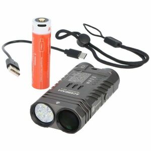 AceBeam Terminator M2-X duál LED zseblámpa 6500K 3200lm 18650 3100mAh USB-C Li-Ion kép