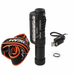 AceBeam PT40 fejlámpa 3000lm Samsung LH351D 18650 3100mAh akku USB-C töltés Li-Ion kép