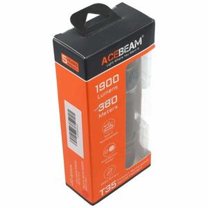AceBeam T35 LED zseblámpa 1600lm 352m 5000K barna 18650 2600mAh újratölthető kép