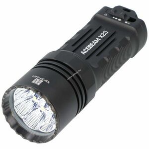 AceBeam X20 taktikai LED keresőlámpa 10000lm 440m 2x18650 3000mAh akkumulátorokkal kép