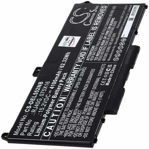 Helyettesítő laptop akku Dell Latitude 15 5520 Precision 15 3560 15.2V 4100mAh 075X16 RJ40G LiPo kép