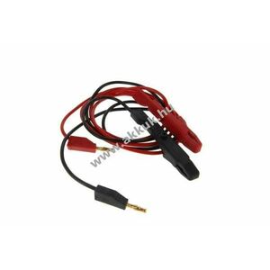 Adapterkábel krokodilcsipeszekkel 4mm biztonsági csatlakozó kép