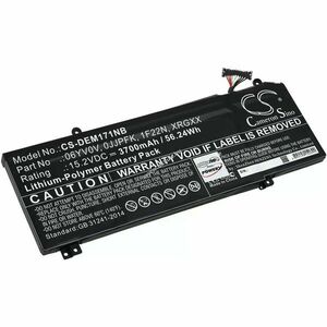 Helyettesítő laptop akku Dell Alienware M15 2018/G5 15 5590/G7 15 7590 XRGXX 15, 2V 3700mAh kép