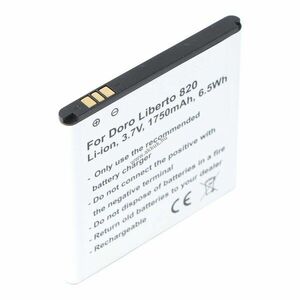 Helyettesítő akku Doro Liberto 820 DBJ-1900A mobiltelefon 3, 7V 1750mAh Li-Ion kép