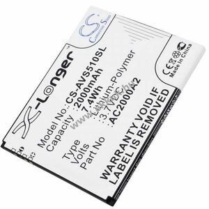Helyettesítő akku Archos 50c Oxygen AC2000A2 mobiltelefon 3, 7V 2000mAh Li-Ion kép