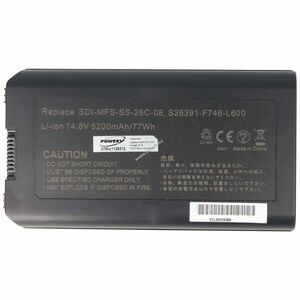 Helyettesítő laptop akku Fujitsu-Siemens SDI-MFS-SS-26C-08 14, 8V 5200mAh kép