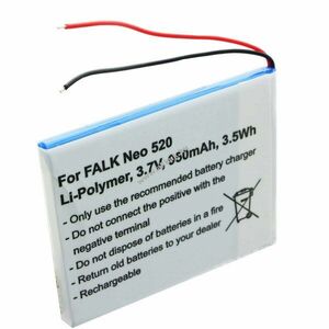 Helyettesítő akku Falk Neo 520 Neo 520LMU SR404255 GPS és navigáció kép
